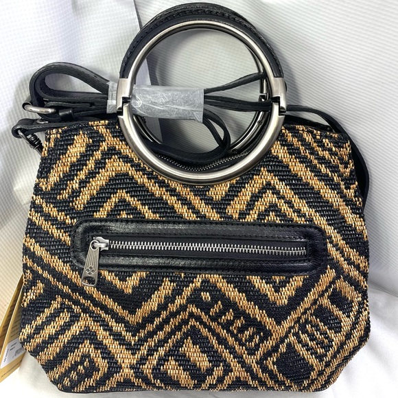 Patricia Nash Aria Dbl Ring Shopper.TribalWeave. Natural/Black.Dust Bag Included - Picture 4 of 13